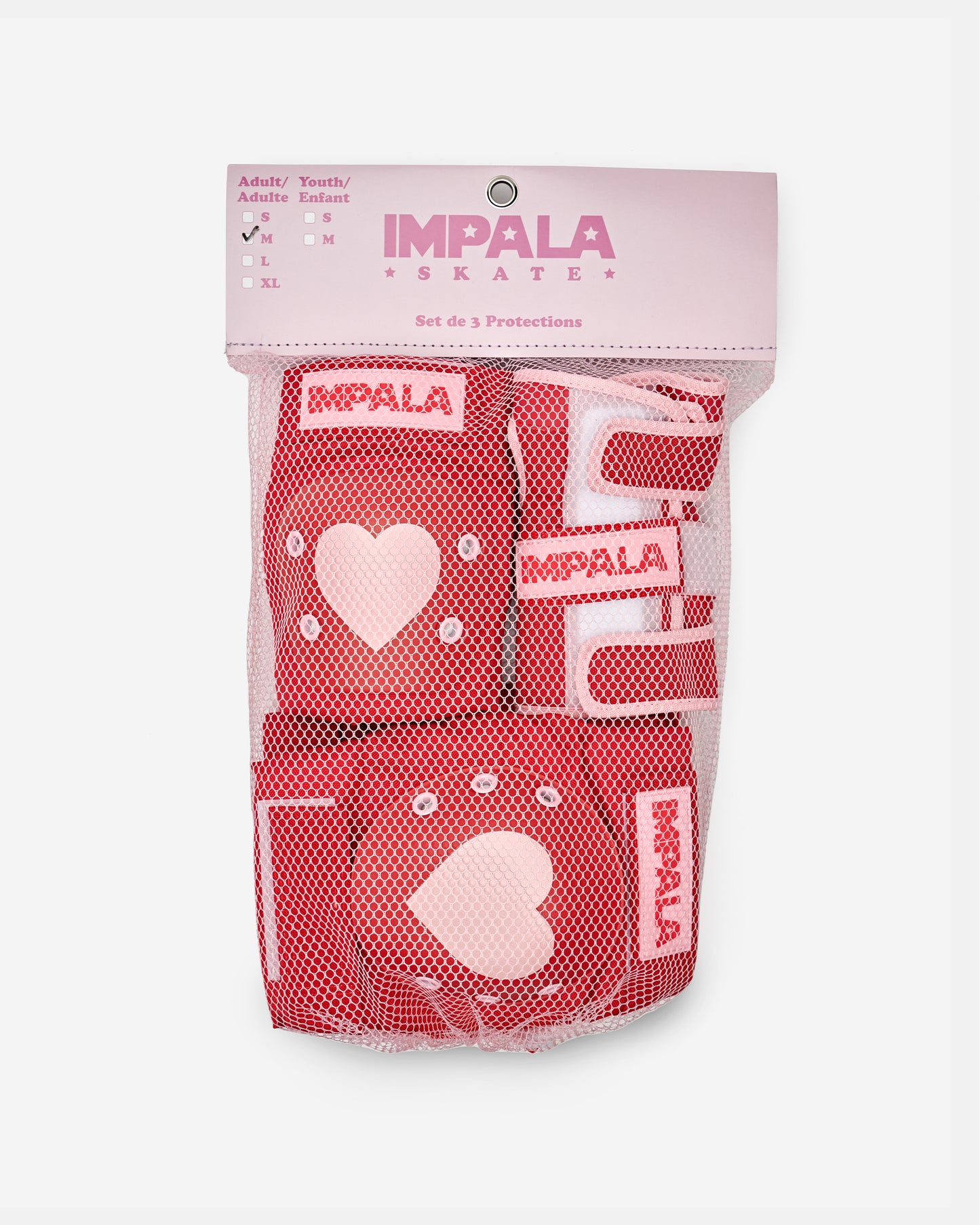 Impala Kid's Protective Pack - Red Hearts - Impala Skate