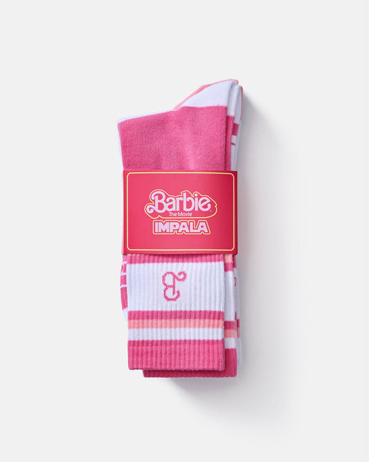 Impala Barbie Sock 3pk - Barbie Bright Yellow - Impala Skate
