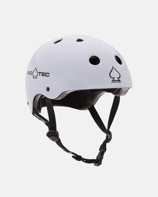 Protec Classic Helmet (Certified) - Gloss White - Impala Rollerskates