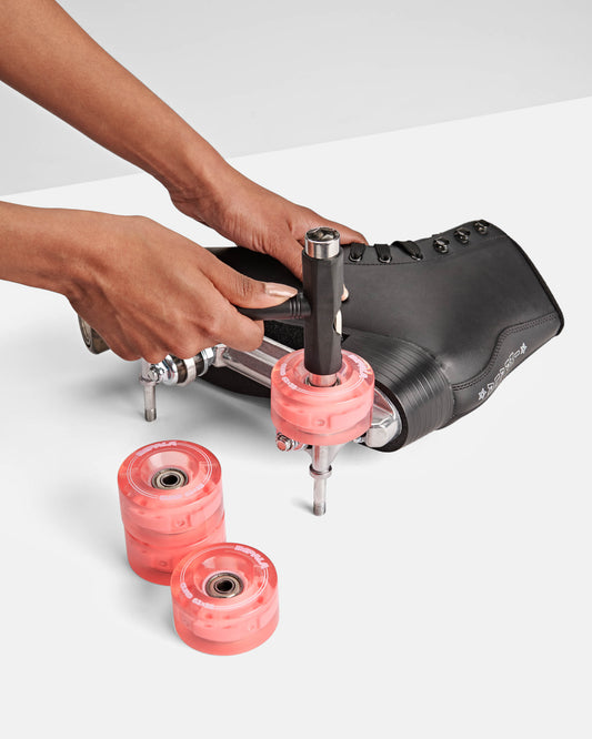 4 Pack Wheels - Light Up Pink - Impala Rollerskates